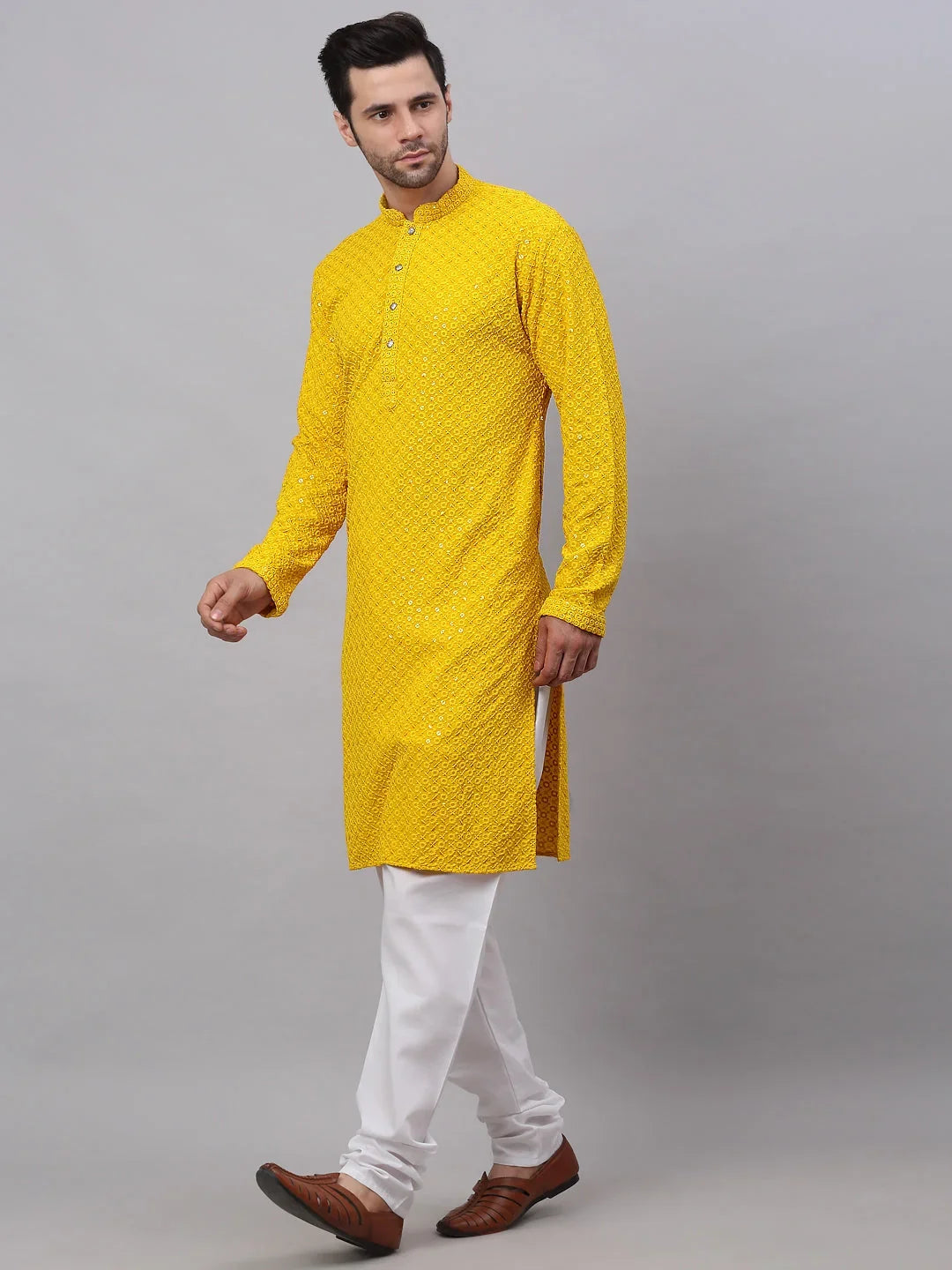 Yellow Cotton Solid Indian Wear JOKP_678Yellow | DesiQlo
