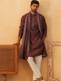 Embroidered & Sequin Kurta Pyjama With Dupatta-JOKP-DR
