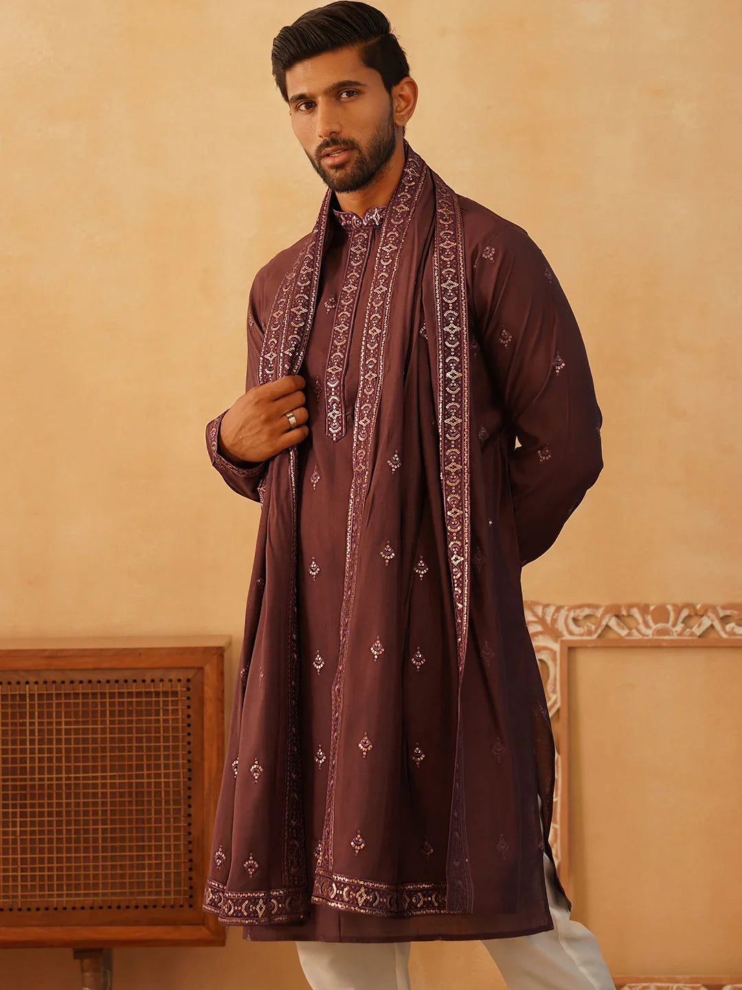 Purple Silk Solid Indian Wear JOKP_D_5088Purple | DesiQlo