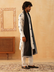 Embroidered & Sequin Kurta Pyjama With Dupatta-JOKP-D