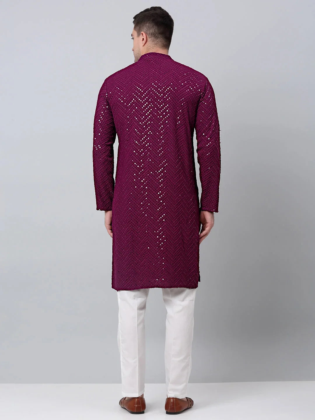 Purple Cotton Solid Indian Wear JOKP_P_680Purple | DesiQlo