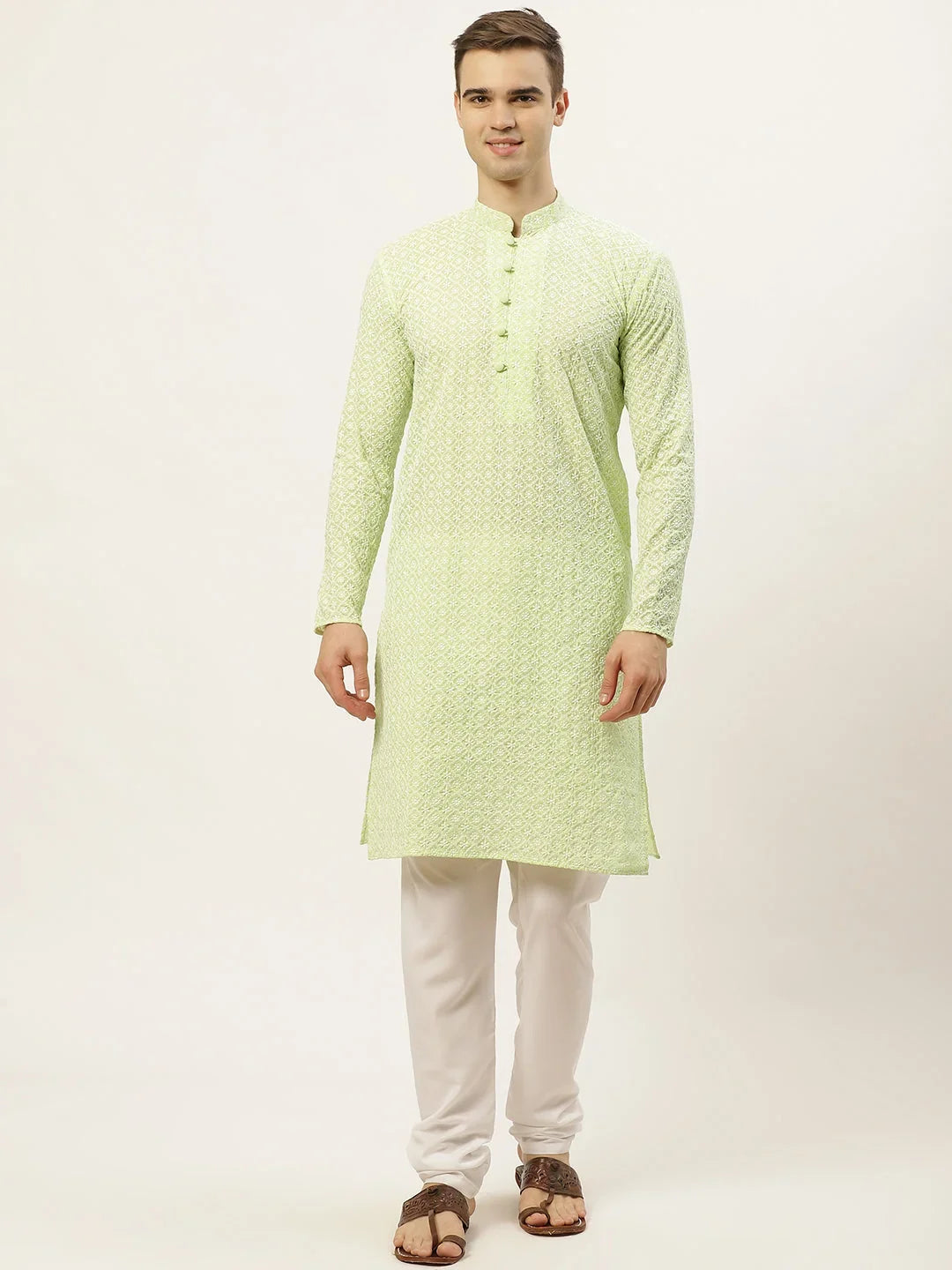 Green Cotton Solid Indian Wear JOKP_626Green | DesiQlo