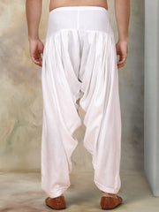 White Viscose Rayon Salwar for Men ( JOSP 007White )