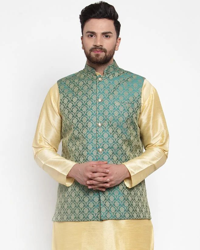 Green Cotton Solid Indian Wear JOWC_4005_Green | DesiQlo