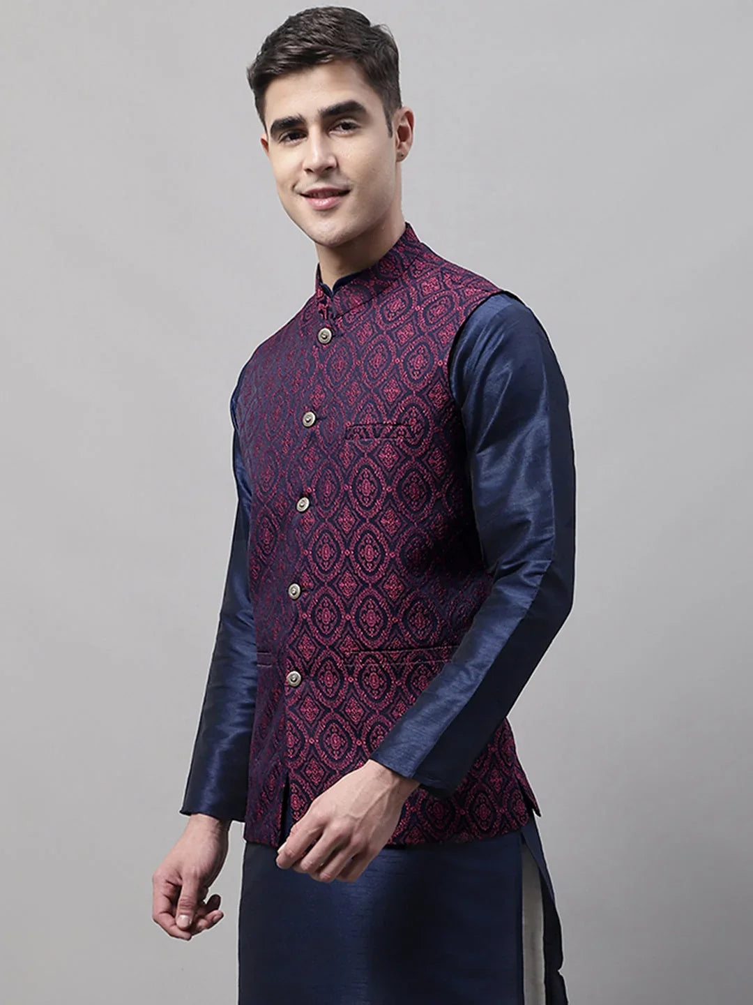 Maroon Cotton Solid Indian Wear JOWC_4072Maroon | DesiQlo