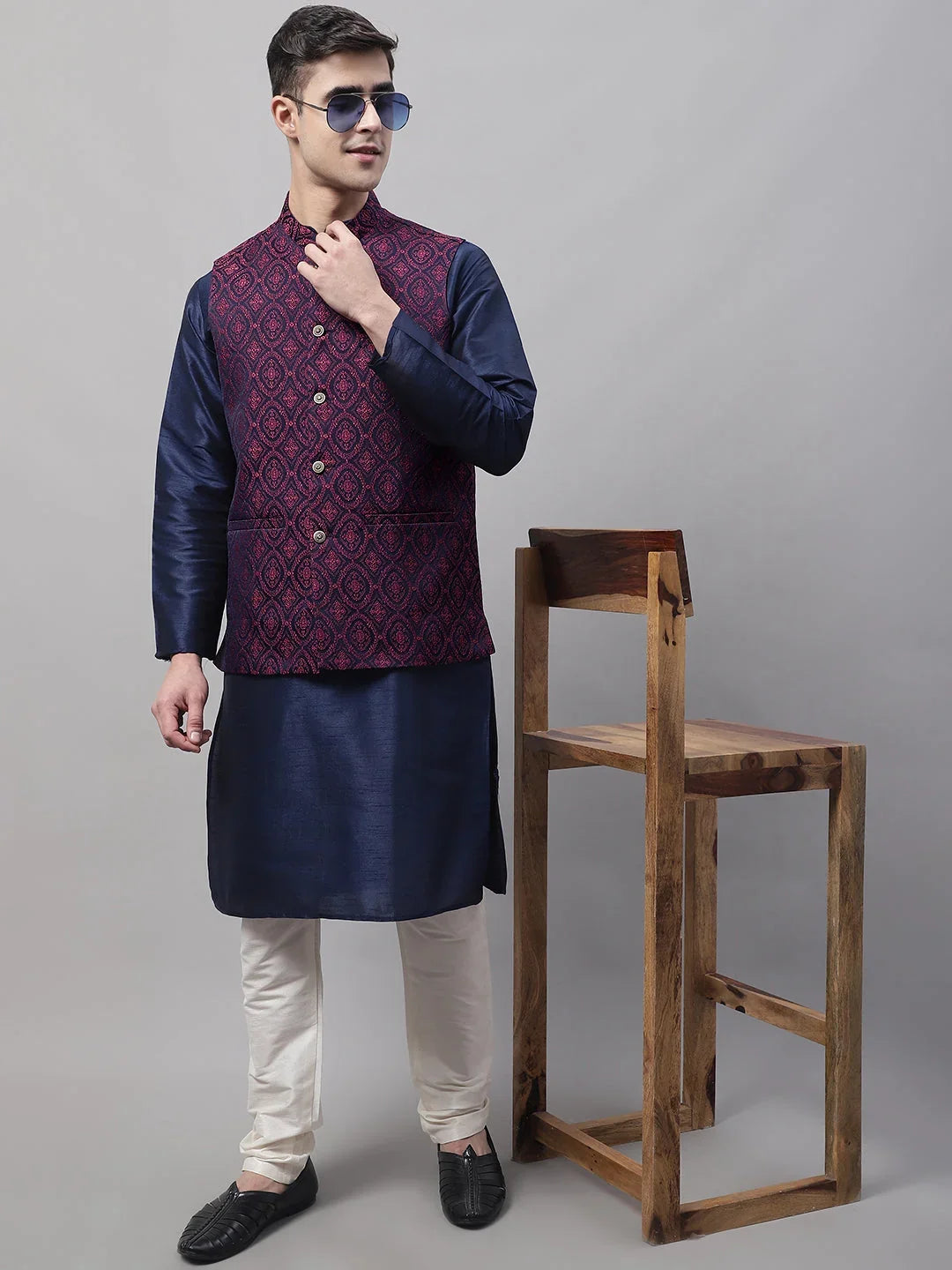 Maroon Cotton Solid Indian Wear JOWC_4072Maroon | DesiQlo