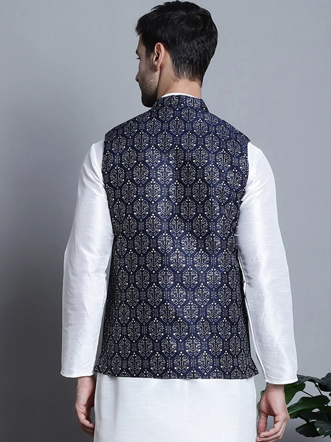 Men's Printed Styled Nehru Jacket