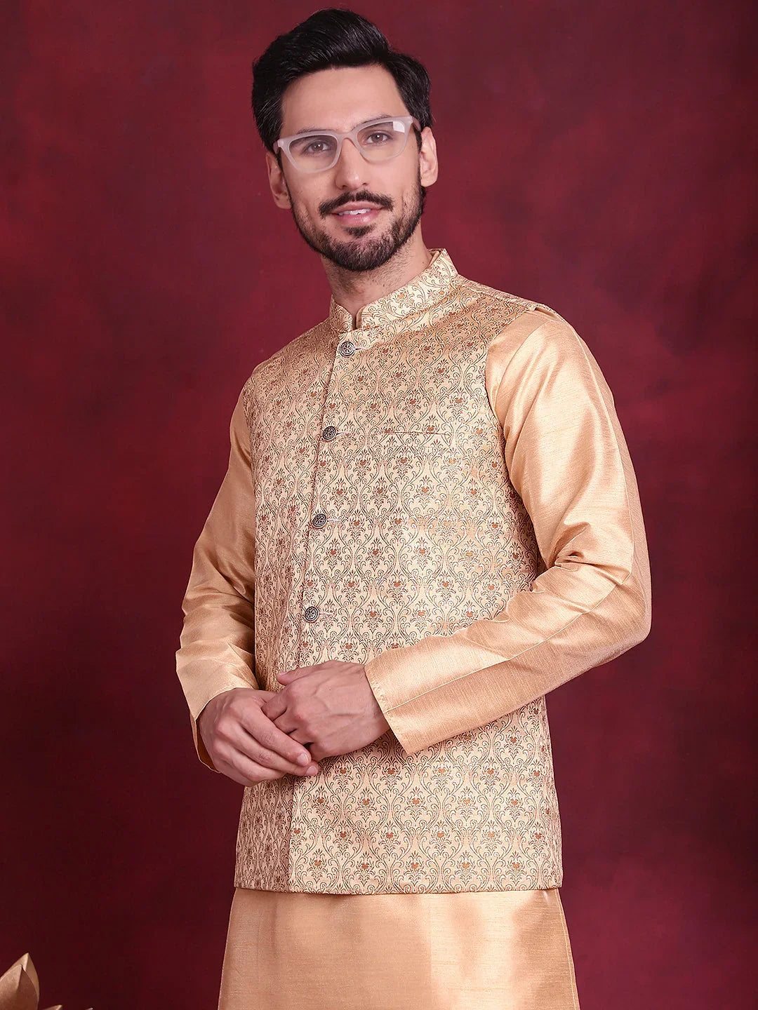 Cream Silk Solid Indian Wear JOWC_4089Cream | DesiQlo