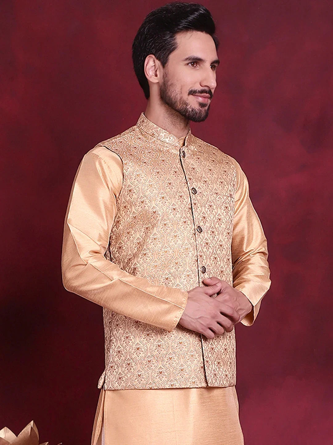 Cream Silk Solid Indian Wear JOWC_4089Cream | DesiQlo