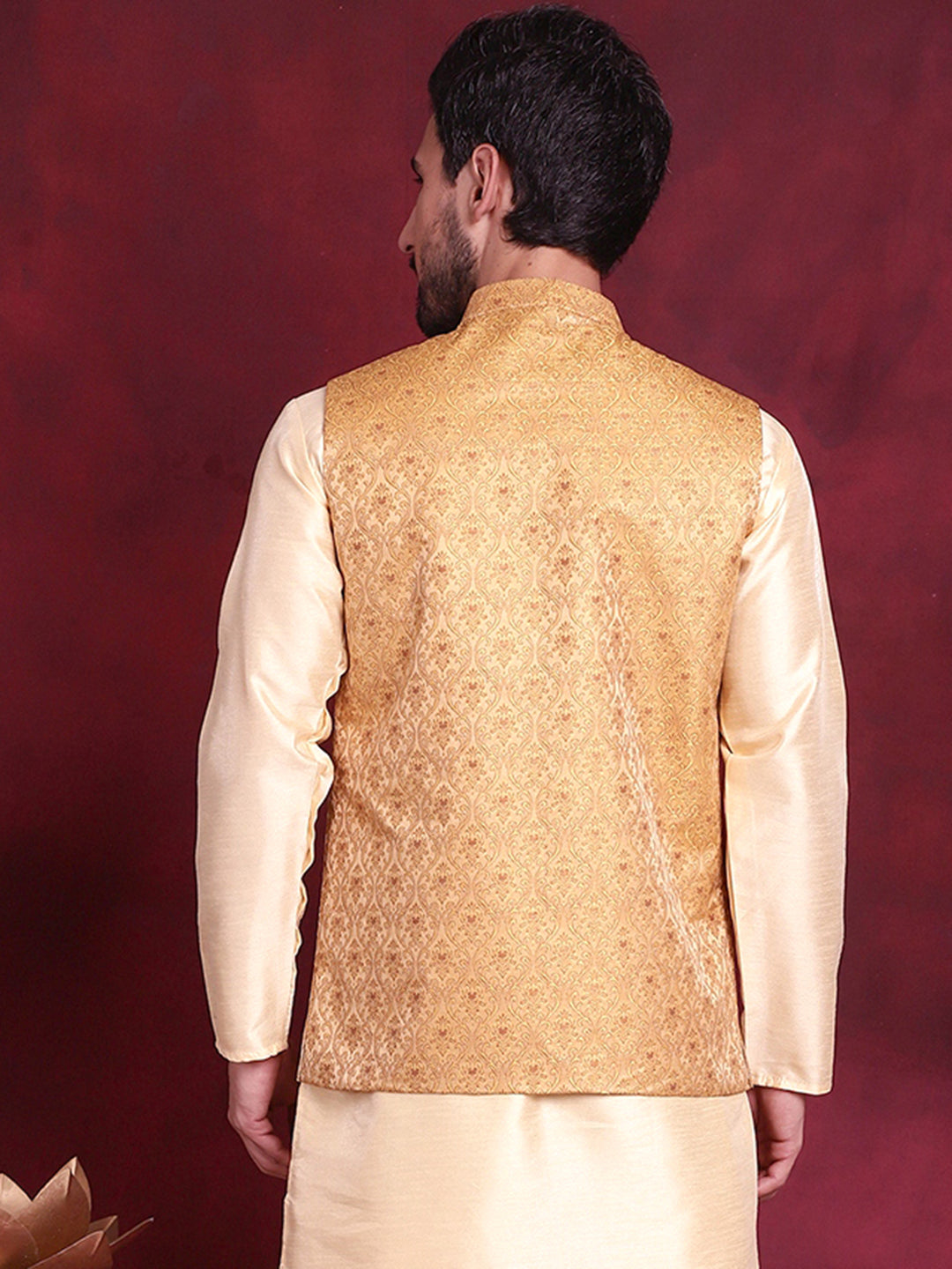 Yellow Silk Solid Indian Wear JOWC_4089Mustard | DesiQlo
