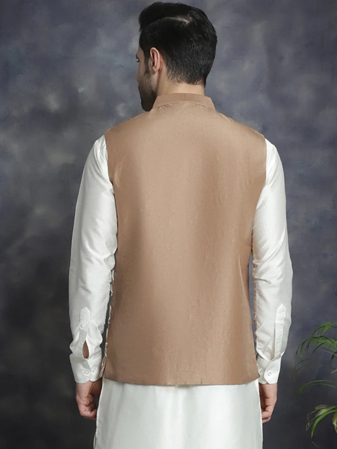 Brown Silk Solid Indian Wear JOWC_4092Brown | DesiQlo