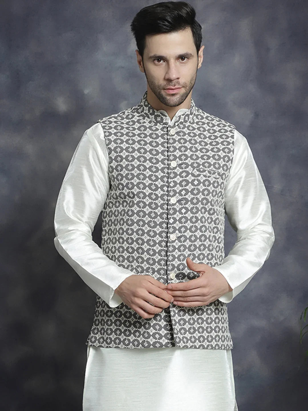 Grey Rayon Solid Indian Wear JOWC_4094Grey | DesiQlo