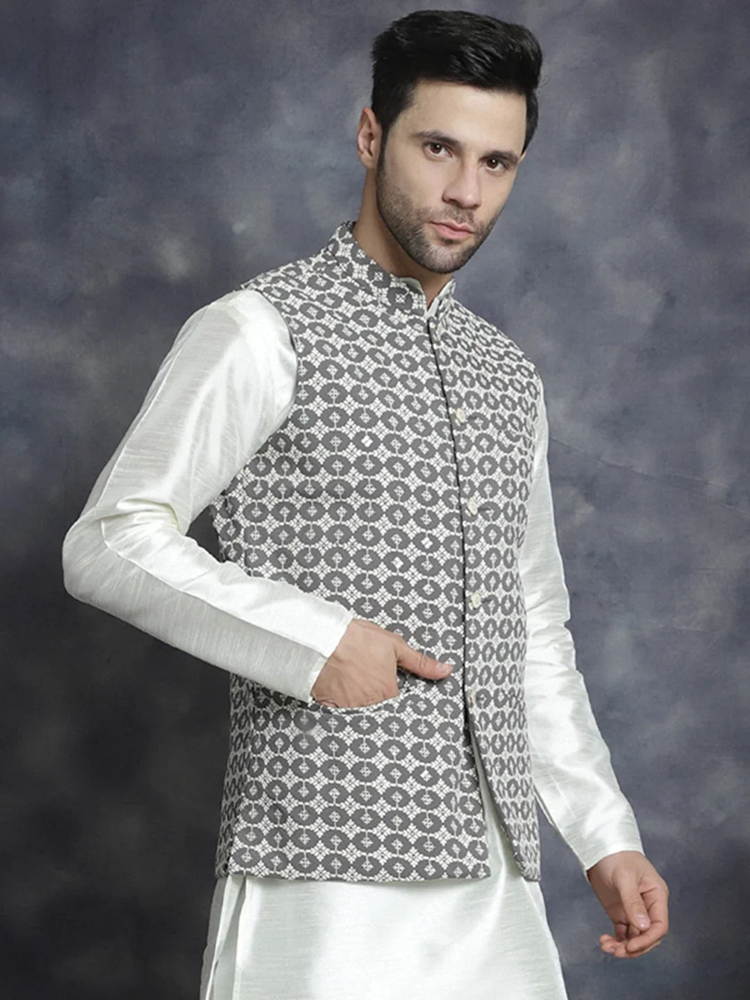 Grey Rayon Solid Indian Wear JOWC_4094Grey | DesiQlo