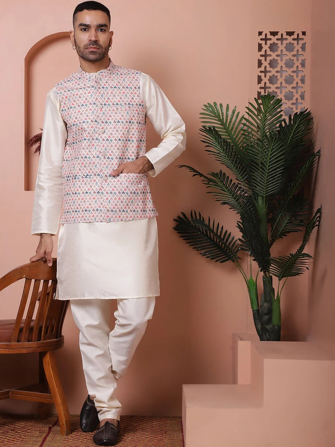 Multi Cotton Solid Indian Wear JOWC_4100Multi | DesiQlo