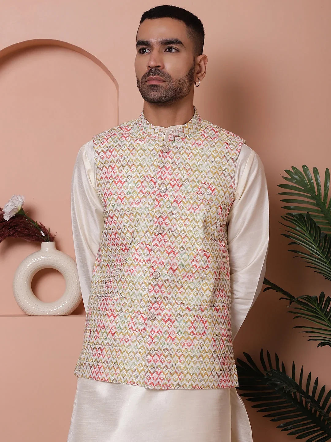 Yellow Cotton Solid Indian Wear JOWC_4100Yellow | DesiQlo