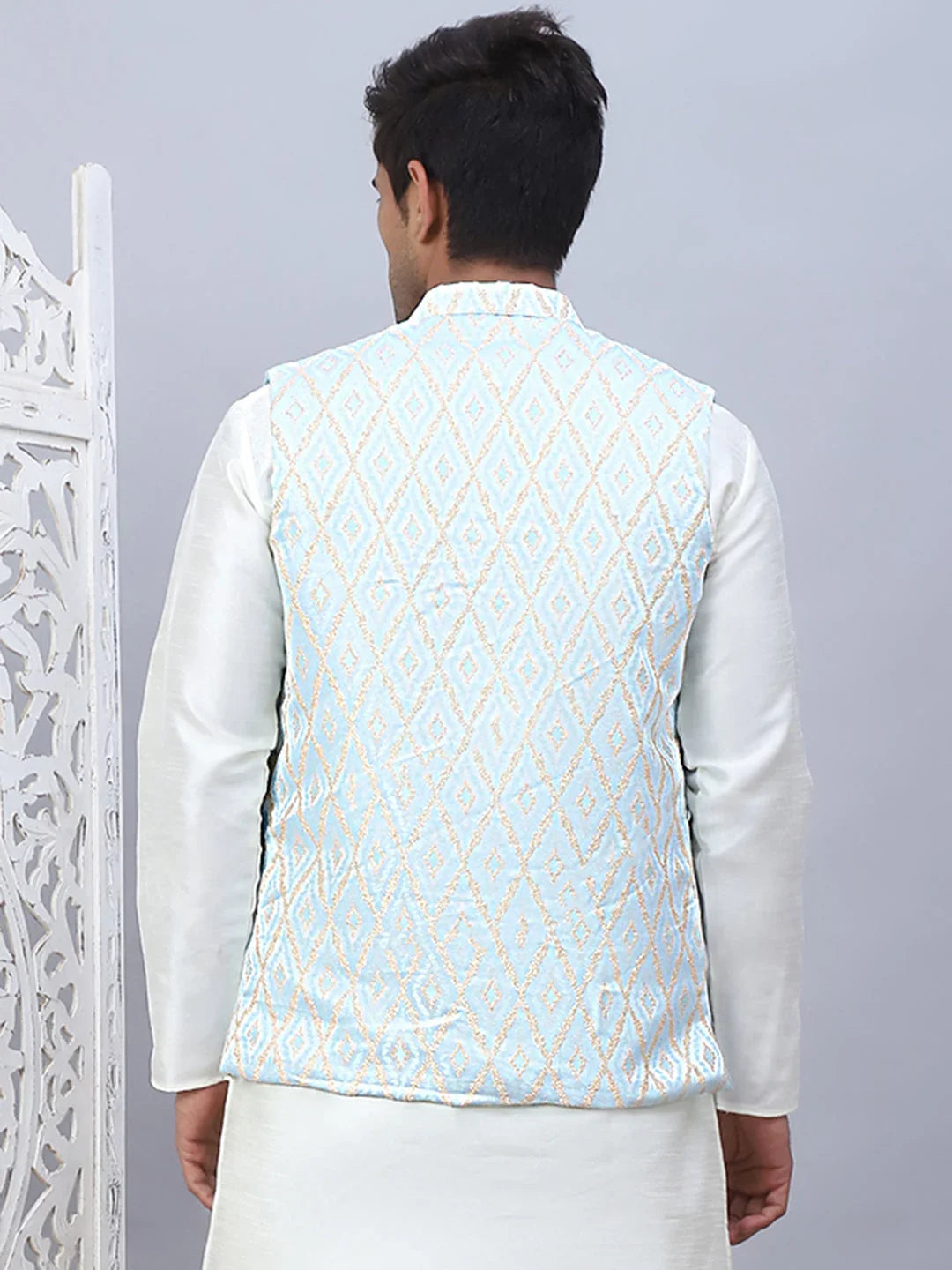 Blue Rayon Solid Indian Wear JOWC_4112Sky | DesiQlo