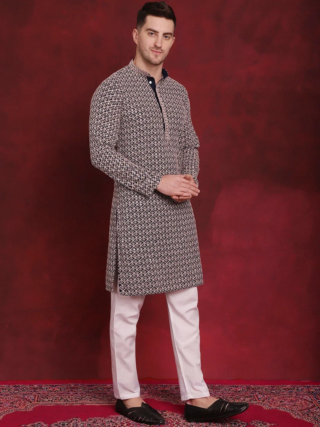 Sequin Embroidered Pure Assorted Cotton Kurtas