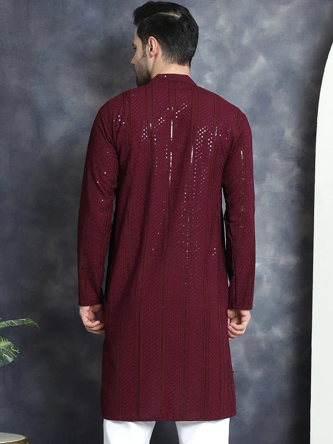 Purple Rayon Solid Indian Wear KO_5015Purple | DesiQlo