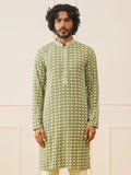 Sequins Embroidered Kurtas-KO-5023Mehendi