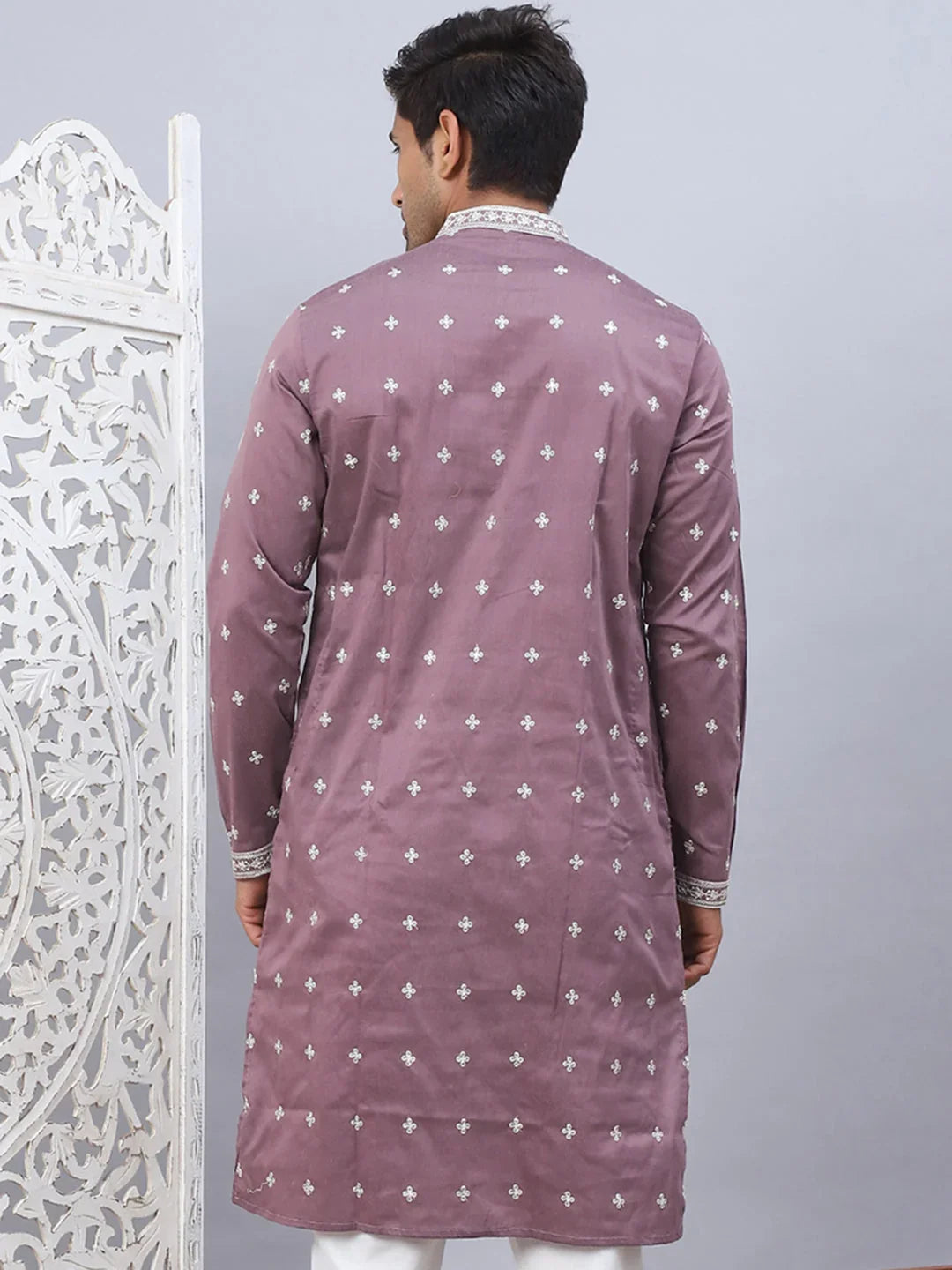 Purple Cotton Solid Indian Wear KO_5038Magenta | DesiQlo