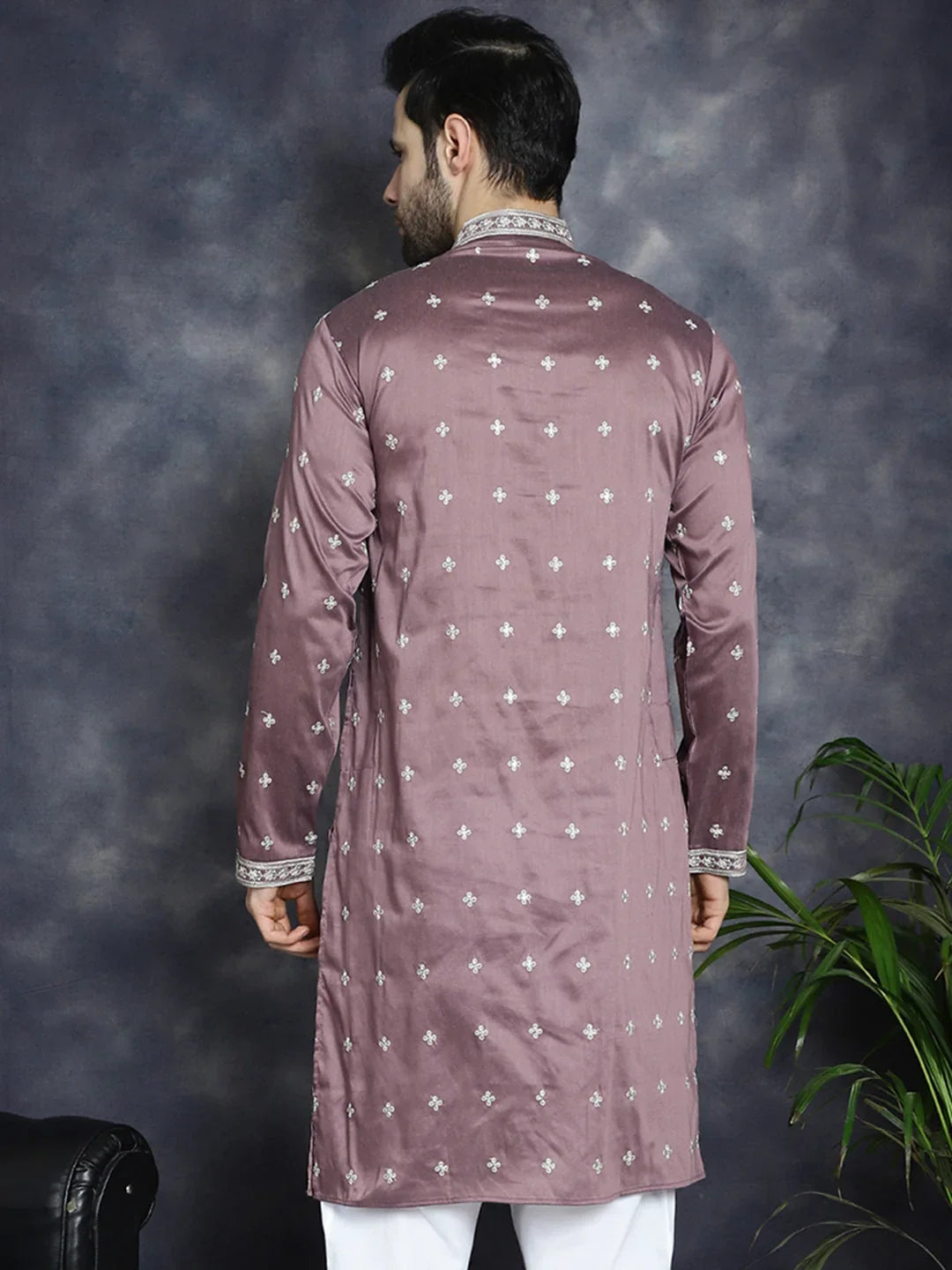 Purple Cotton Solid Indian Wear KO_5038Megenta | DesiQlo