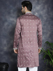 Men's Sequins Embroidered Kurtas ( KO 5038Megenta )