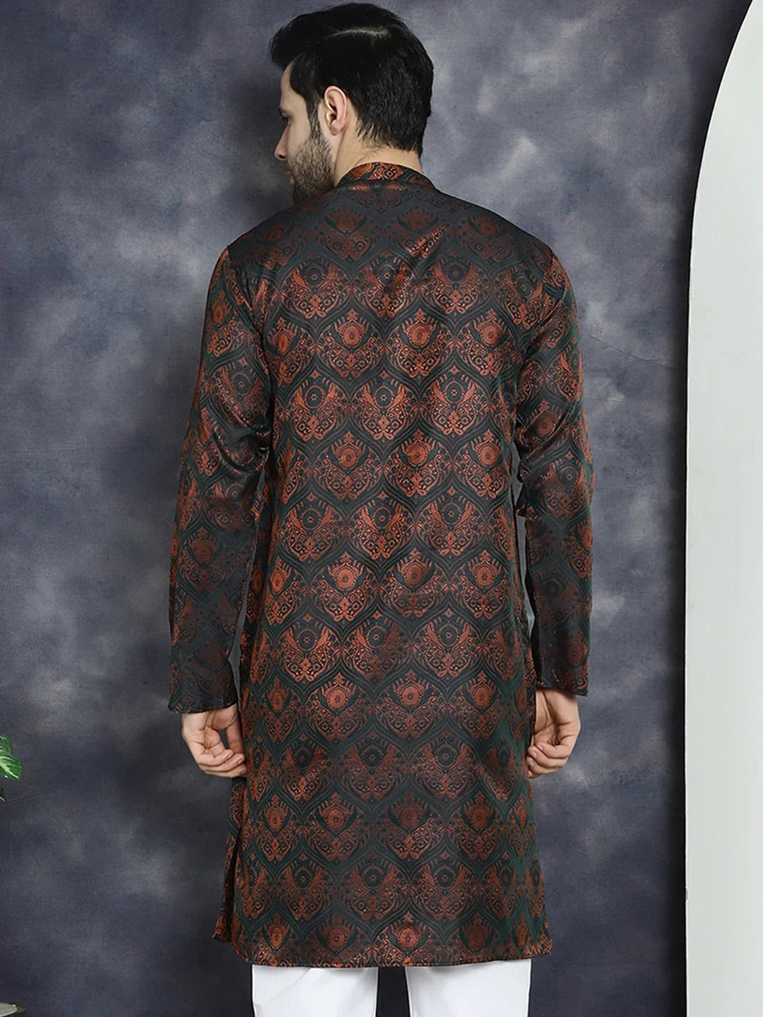 Brown Cotton Solid Indian Wear KO_5043Bronze | DesiQlo