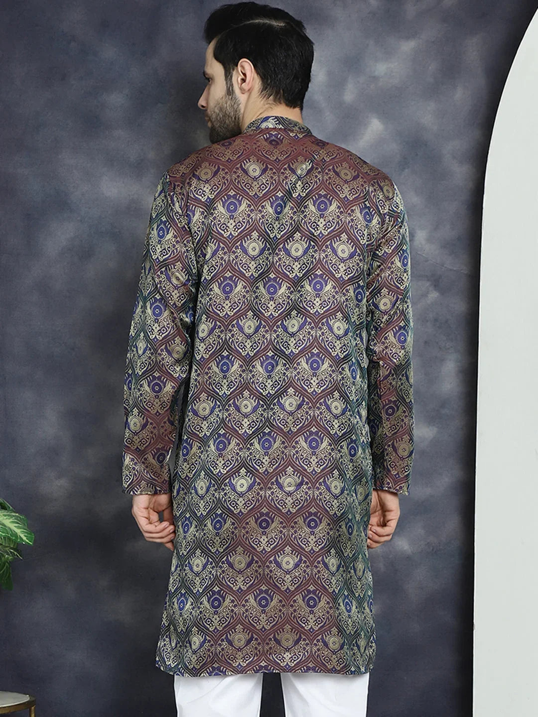 Purple Cotton Solid Indian Wear KO_5043Purple | DesiQlo