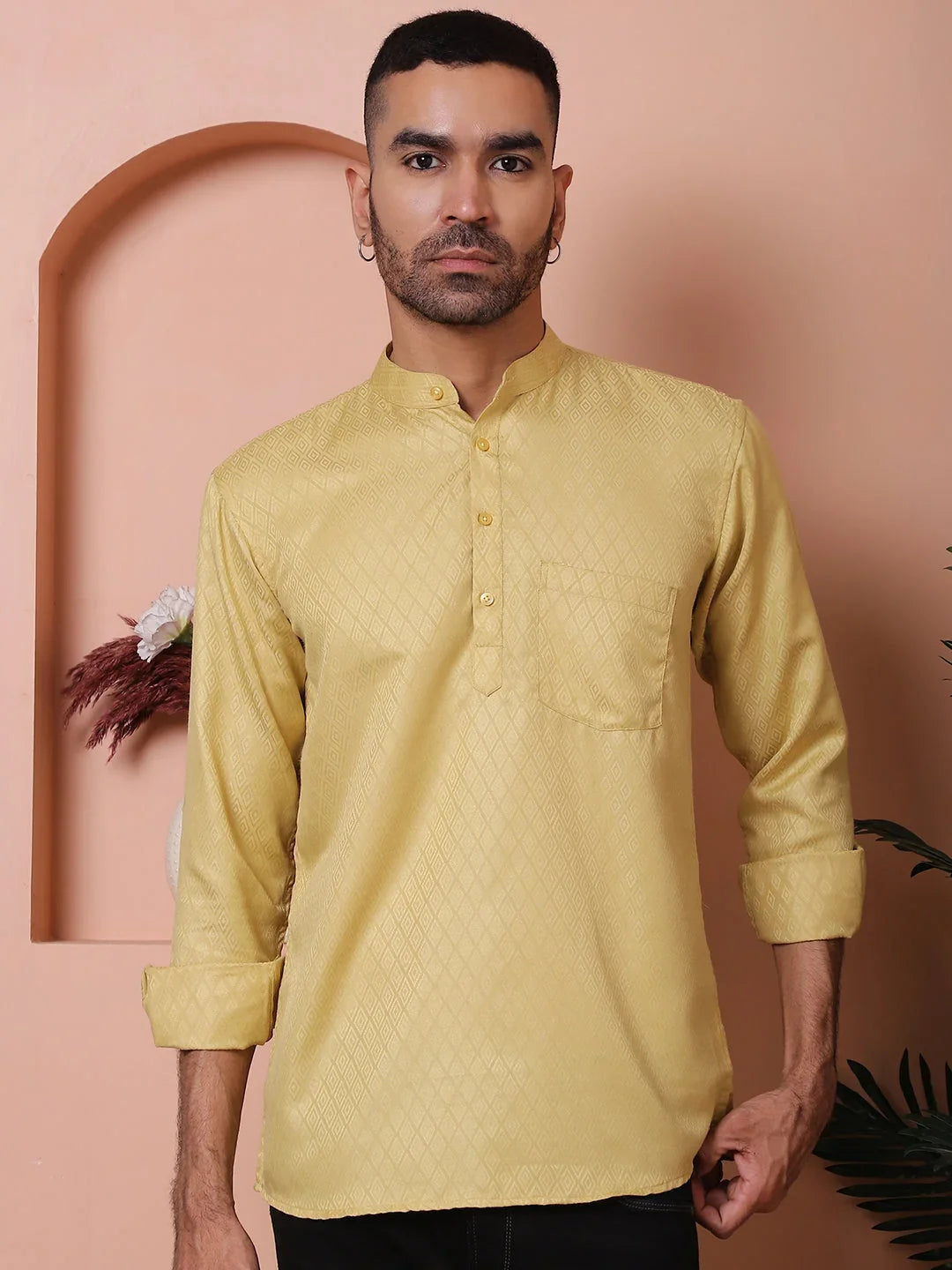 Beige Cotton Solid Indian Wear KO_5064Beige | DesiQlo