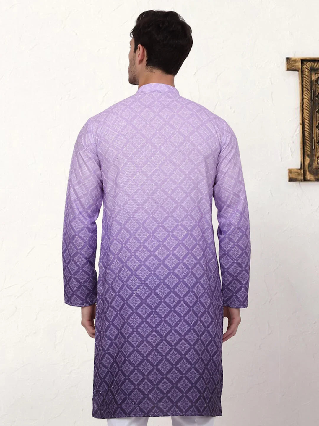 Purple Cotton Solid Indian Wear KO_5074Purple | DesiQlo