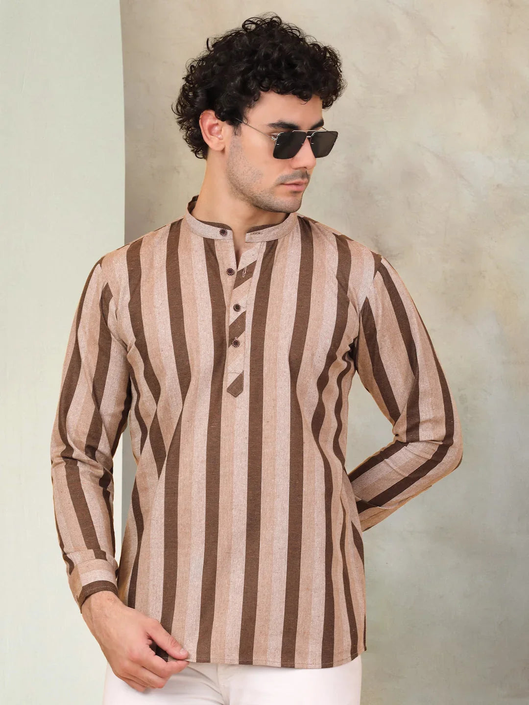 Beige Cotton Solid Indian Wear KO_5078Beige | DesiQlo
