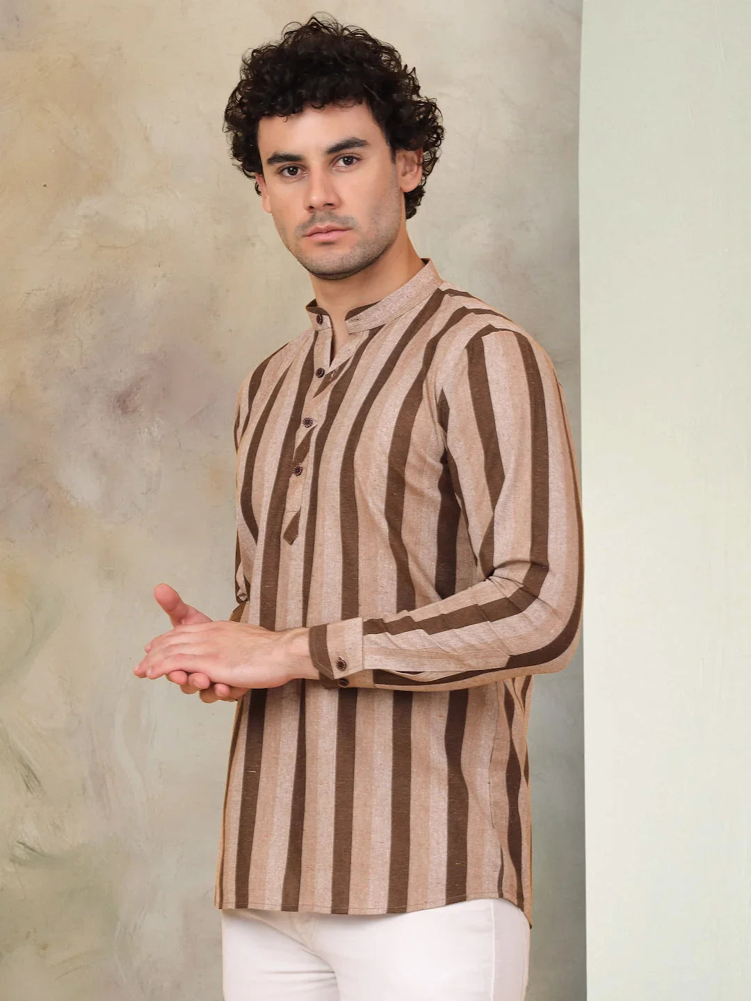 Beige Cotton Solid Indian Wear KO_5078Beige | DesiQlo