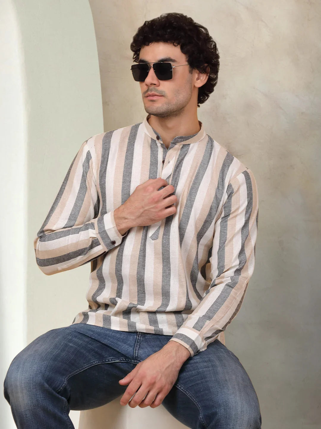 Grey Cotton Solid Indian Wear KO_5078Grey | DesiQlo