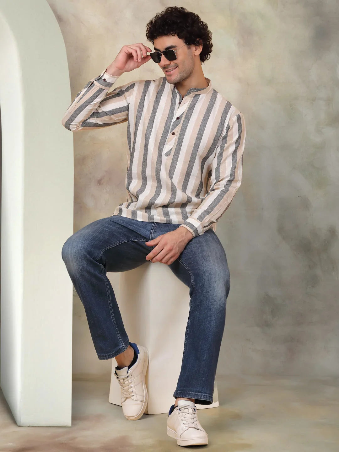Grey Cotton Solid Indian Wear KO_5078Grey | DesiQlo