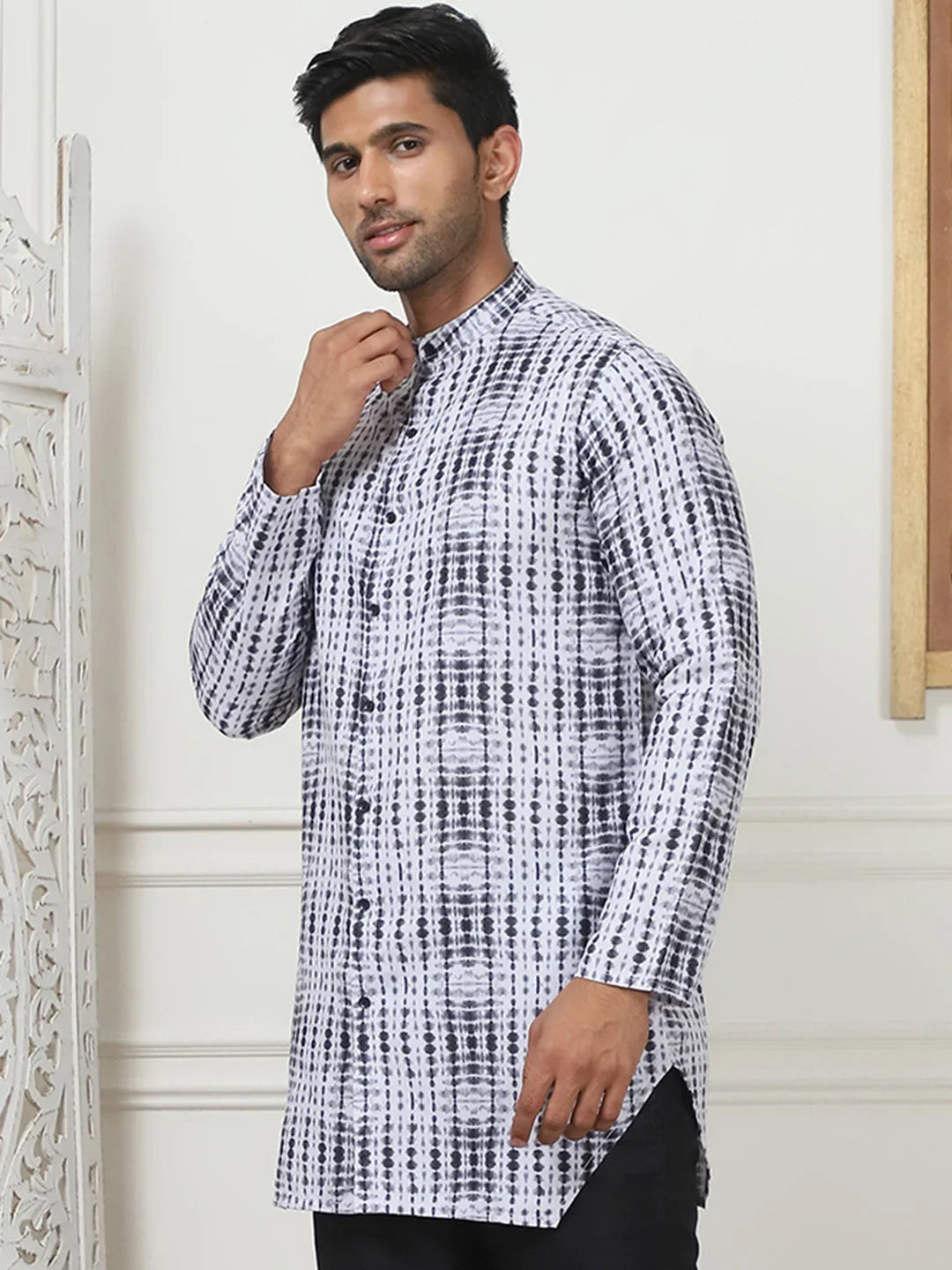 White Cotton Solid Indian Wear KO_5090White | DesiQlo