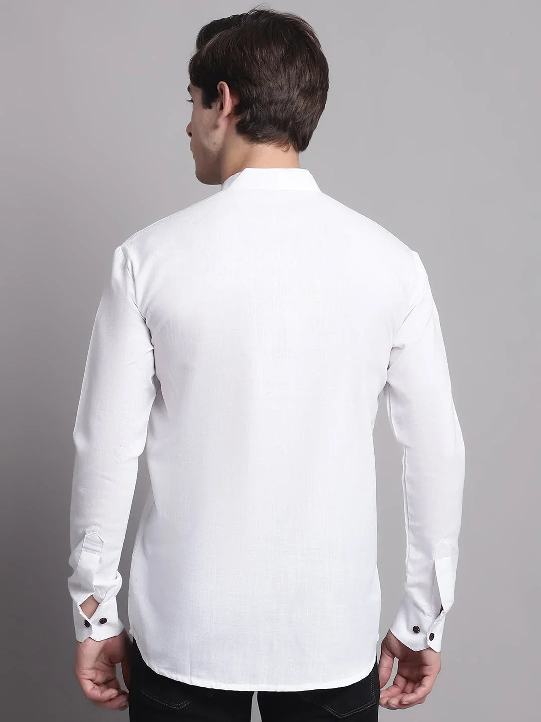 White Cotton Solid Indian Wear KO_639White | DesiQlo