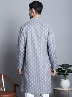 Men's Cotton Floral printed Indian Kurta Only