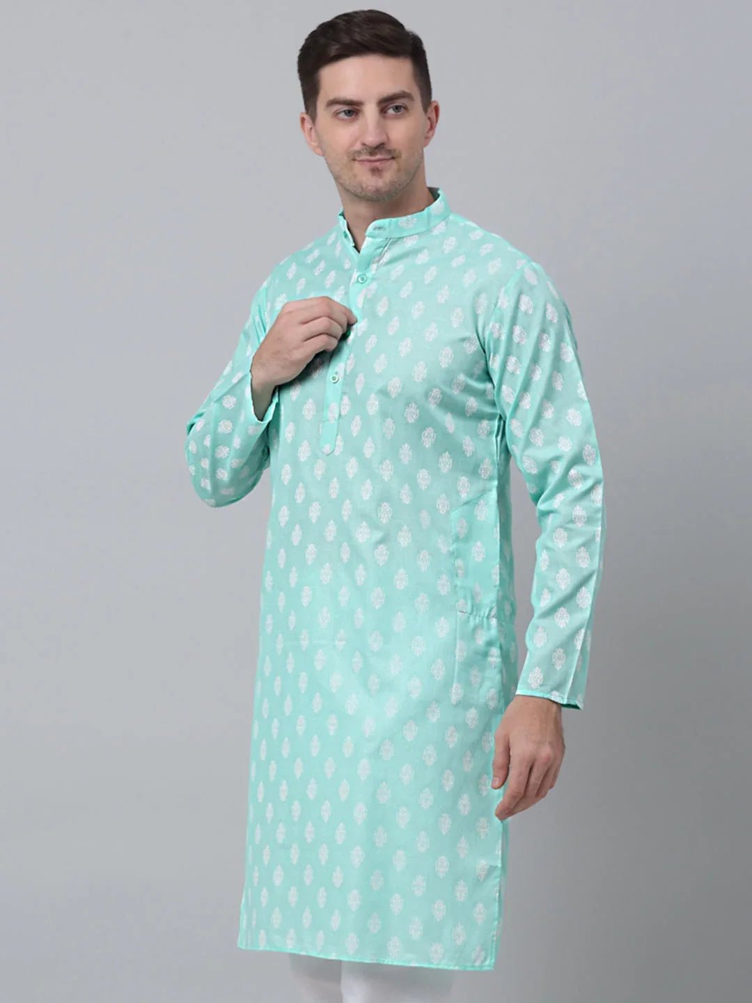 Green Cotton Solid Indian Wear KO_650Green | DesiQlo