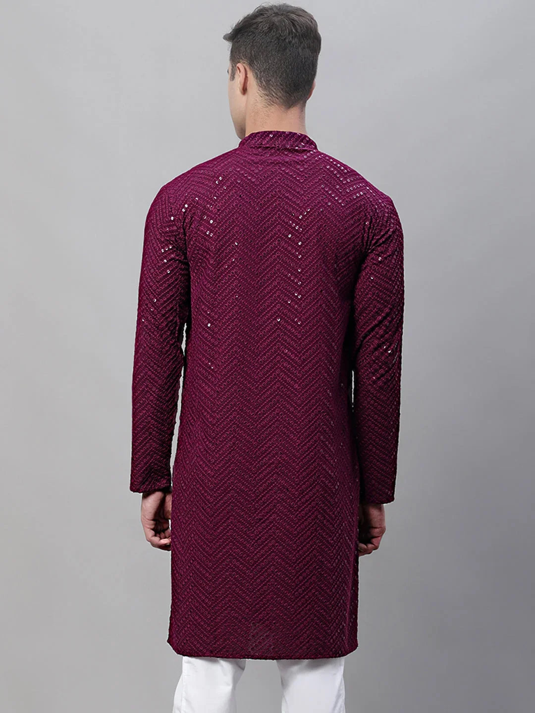 Purple Cotton Solid Indian Wear KO_680Purple | DesiQlo
