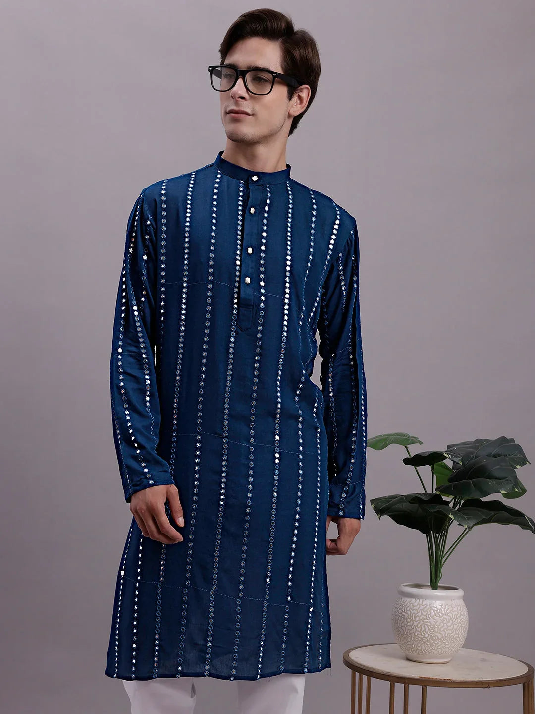 Multi Rayon Solid Indian Wear for Men | DesiQlo India