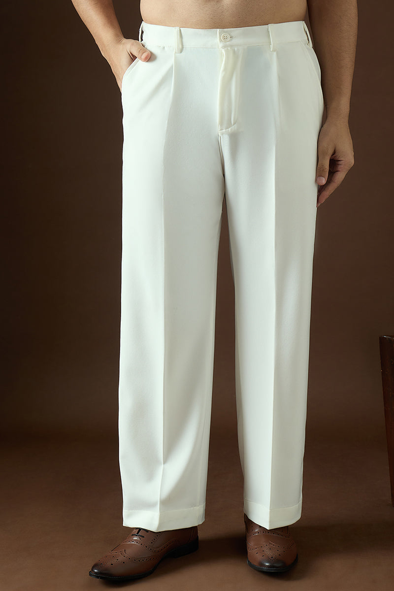 White Modal Solid Formalwear for Men | DesiQlo India