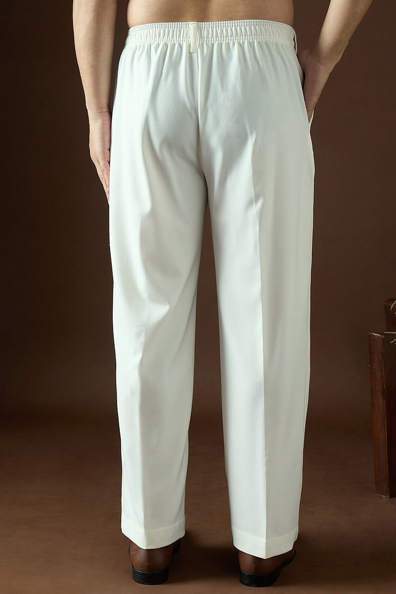 White Modal Solid Formalwear for Men | DesiQlo India