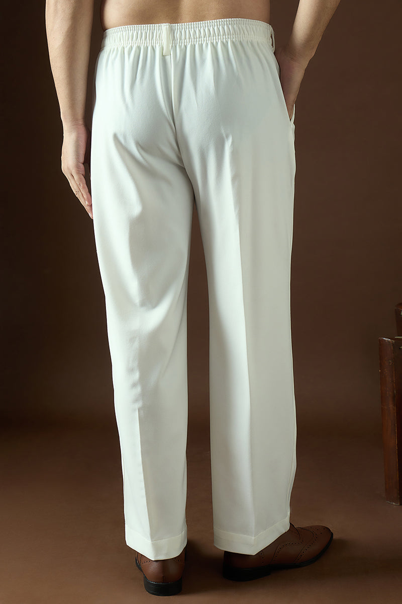 White Modal Solid Formalwear for Men | DesiQlo India