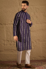 Purple Viscose Rayon Ethnic Motifs Printed Straight Kurta HOPMKU1280