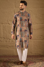 Multi Viscose Rayon Ethnic Motifs Straight Kurta MKU1306