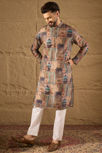 Multi Viscose Rayon Ethnic Motifs Straight Kurta MKU1306