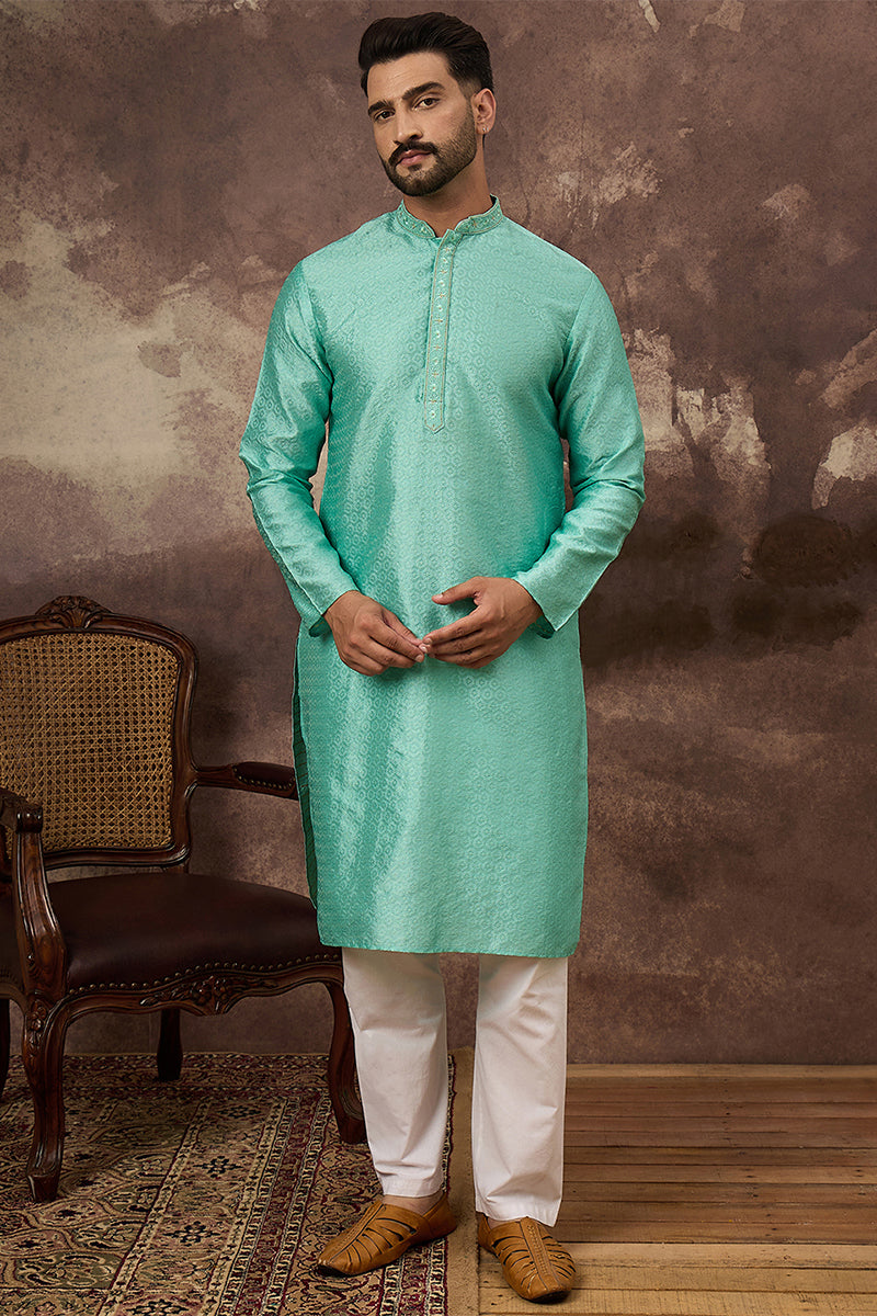 Silk Blend Kurtas for Men | DesiQlo India