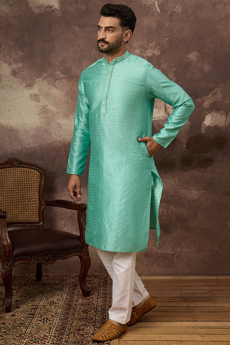 Silk Blend Kurtas for Men | DesiQlo India