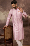 Pink Viscose Rayon Embroidered Straight Kurta MKU1325