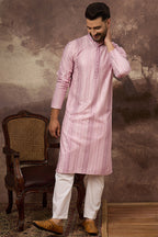 Pink Viscose Rayon Embroidered Straight Kurta MKU1325